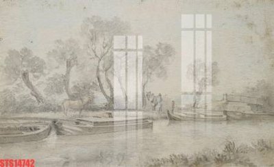 File tranh Tranh sơn dầu phương tây tổng hợp STS14742 (gốc) phong cách tối giản