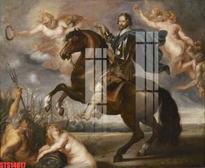 Ảnh gốc Tranh sơn dầu phương tây tổng hợp STS14817 (độ nét cao) in mica