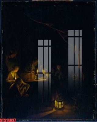 File gốc Tranh sơn dầu phương tây tổng hợp STS14837 (in mica) làm quà tặng