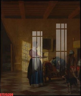 File gốc Tranh sơn dầu phương tây tổng hợp STS15359 (in lụa) tranh mã đáo