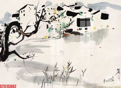 File tranh Tranh sơn dầu phương tây tổng hợp STS15882 (bản gốc) trang trí văn phòng