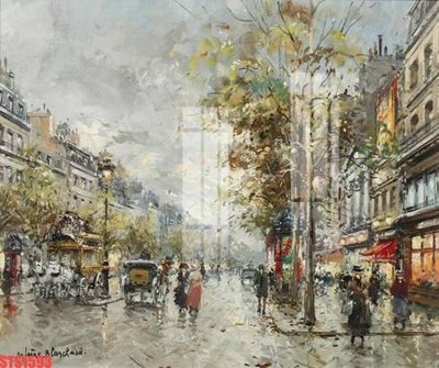 File ảnh Tranh sơn dầu phương tây tổng hợp STS1593 (gốc) in PP, decal