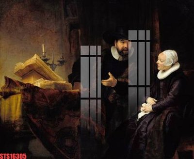 File tranh in mica Tranh sơn dầu phương tây tổng hợp STS16305 (độ phân giải cao)