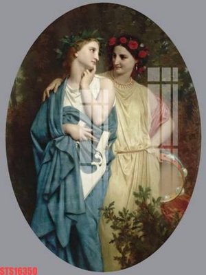 File gốc in ấn Tranh sơn dầu phương tây tổng hợp STS16350 độ phân giải cao