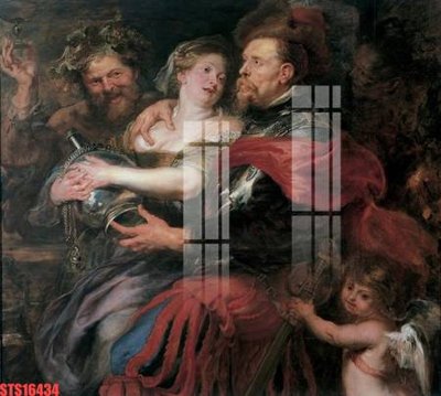 File gốc Tranh sơn dầu phương tây tổng hợp STS16434 (in mica) trang trí