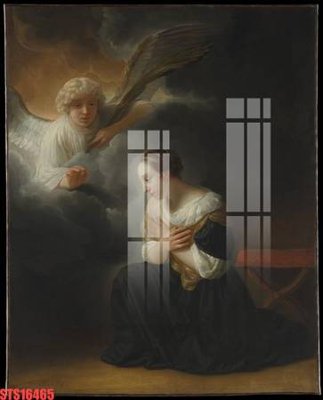 File tranh Tranh sơn dầu phương tây tổng hợp STS16465 (bản gốc) in lụa dán tường