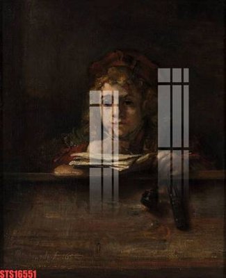 File gốc Tranh sơn dầu phương tây tổng hợp STS16551 (trang trí) phòng làm việc