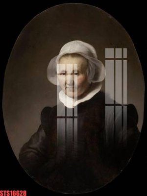 File tranh in trần 3D Tranh sơn dầu phương tây tổng hợp STS16628 (ảnh gốc)