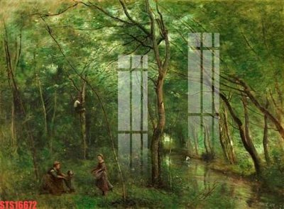 File gốc Tranh sơn dầu phương tây tổng hợp STS16672 (vector) cho in ấn