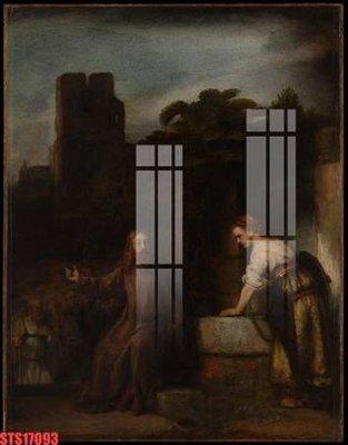 File PSD Tranh sơn dầu phương tây tổng hợp STS17093 (chất lượng in ấn)