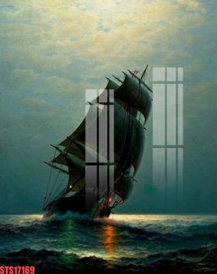 File tranh Tranh sơn dầu phương tây tổng hợp STS17169 (bản gốc) treo quán cafe