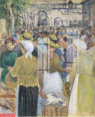 File tranh Tranh sơn dầu phương tây tổng hợp STS17233 (bản gốc) treo phòng ăn