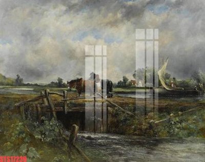 File tranh Tranh sơn dầu phương tây tổng hợp STS17239 (bản gốc) in lụa 3D