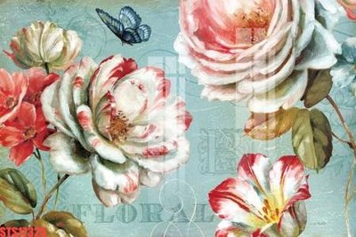 File in trần Tranh sơn dầu phương tây tổng hợp STS17325 (bản gốc) hoa văn