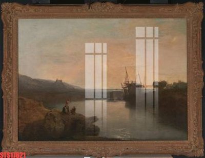 File in trần Tranh sơn dầu phương tây tổng hợp STS17621 (bản gốc) hoa văn