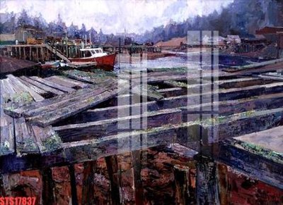 File tranh Tranh sơn dầu phương tây tổng hợp STS17837 (bản gốc) in lụa 5D