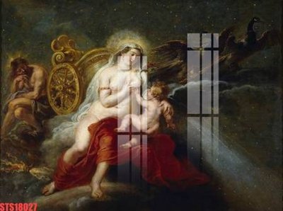 File gốc Tranh sơn dầu phương tây tổng hợp STS18027 (in ấn) màu sắc trung thực