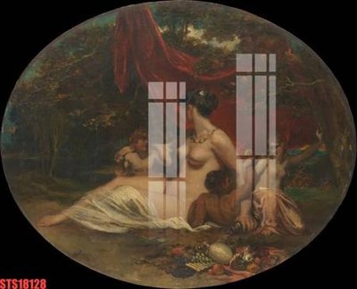 File ảnh Tranh sơn dầu phương tây tổng hợp STS18128 (gốc) in biển hiệu