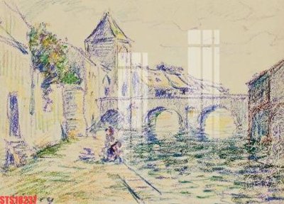 File gốc Tranh sơn dầu phương tây tổng hợp STS18237 (in mica) làm bảng hiệu