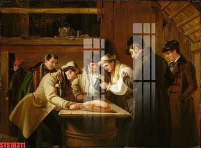 File tranh gốc Tranh sơn dầu phương tây tổng hợp STS18311 chủ đề hiện đại