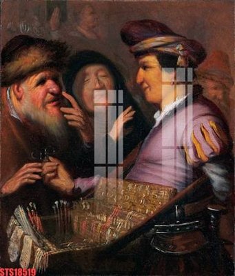 File ảnh Tranh sơn dầu phương tây tổng hợp STS18519 (gốc) in decal dán tường