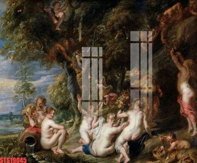 File gốc Tranh sơn dầu phương tây tổng hợp STS19045 (in tráng gương) sang trọng