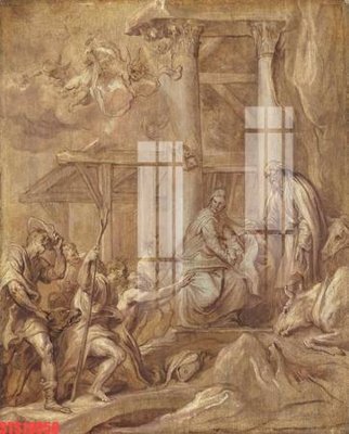 Ảnh gốc file in lụa Tranh sơn dầu phương tây tổng hợp STS19050 chi tiết