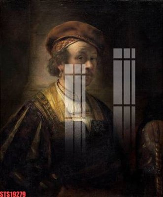 Ảnh gốc Tranh sơn dầu phương tây tổng hợp STS19279 (nét căng) in mica