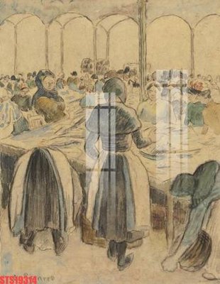 Hình ảnh file gốc in trần nhà Tranh sơn dầu phương tây tổng hợp STS19314