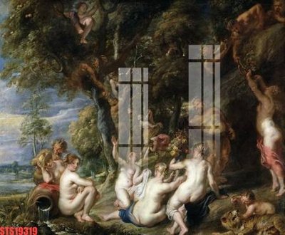 File tranh Tranh sơn dầu phương tây tổng hợp STS19319 (bản gốc) in lụa dán tường