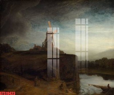 File tranh Tranh sơn dầu phương tây tổng hợp STS19423 (ảnh gốc) cho in ấn kỹ thuật số