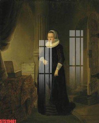 File ảnh Tranh sơn dầu phương tây tổng hợp STS19461 (gốc) in PP, decal