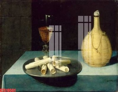 File tranh Tranh sơn dầu phương tây tổng hợp STS19561 (gốc) in trên kính