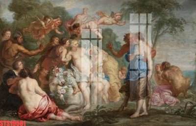 Chi tiết file ảnh Tranh sơn dầu phương tây tổng hợp STS19581 sắc nét