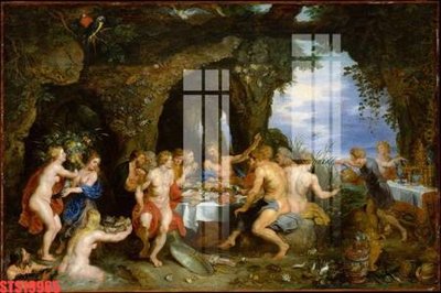 File PSD Tranh sơn dầu phương tây tổng hợp STS19965 (nguyên gốc) chất lượng cao