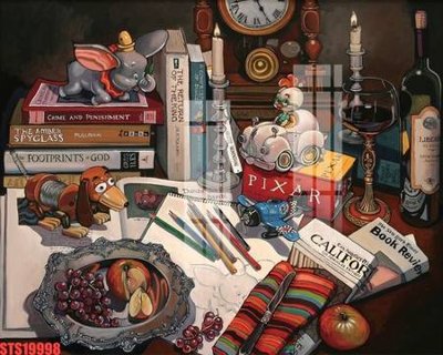 File gốc Tranh sơn dầu phương tây tổng hợp STS19998 (in lụa) tranh mã đáo