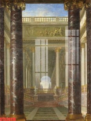 File tranh gốc in trần nhà Tranh sơn dầu phương tây tổng hợp STS20116 3D