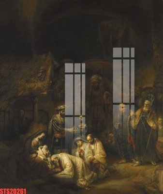 File gốc Tranh sơn dầu phương tây tổng hợp STS20261 (in tráng gương) sang trọng