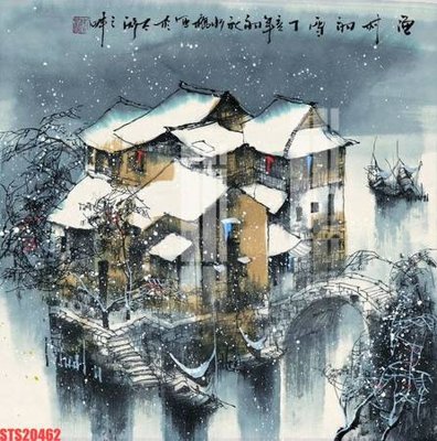 File tranh Tranh sơn dầu phương tây tổng hợp STS20462 (bản gốc) in lụa 5D