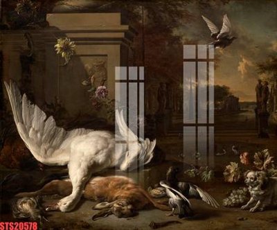 File tranh gốc PSD Tranh sơn dầu phương tây tổng hợp STS20578 còn nguyên layer