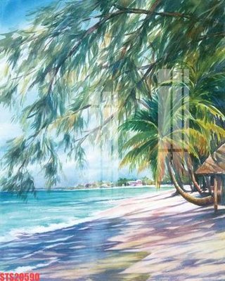 Hình ảnh file gốc in trần nhà Tranh sơn dầu phương tây tổng hợp STS20590