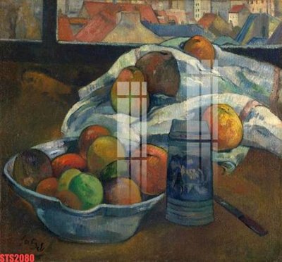 Download file gốc Tranh sơn dầu phương tây tổng hợp STS2080 (in lụa) hoa lá