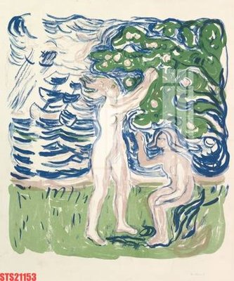 File gốc Tranh sơn dầu phương tây tổng hợp STS21153 (in lụa) trang trí tường