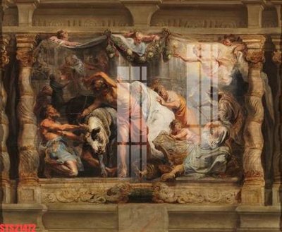 File gốc Tranh sơn dầu phương tây tổng hợp STS21472 (in lụa) trang trí tường