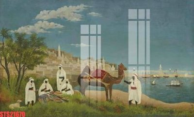 File in lụa Tranh sơn dầu phương tây tổng hợp STS21670 (phong cảnh) Tranh sơn dầu phương tây tổng hợp STS21670