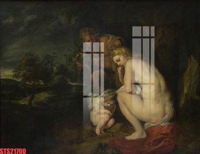 File gốc Tranh sơn dầu phương tây tổng hợp STS21700 (in lụa) tranh phong thủy