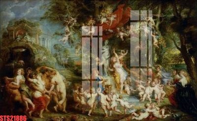 File gốc Tranh sơn dầu phương tây tổng hợp STS21886 (chuẩn màu) cho in offset