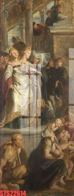 File gốc Tranh sơn dầu phương tây tổng hợp STS22614 (in lụa) trang trí tường