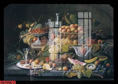 Hình ảnh file gốc in trần nhà Tranh sơn dầu phương tây tổng hợp STS22705