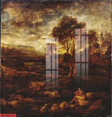 File gốc Tranh sơn dầu phương tây tổng hợp STS22924 (in tráng gương) ốp tường